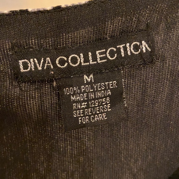 Diva Collection Size Medium Pattern dress - Picture 3 of 9